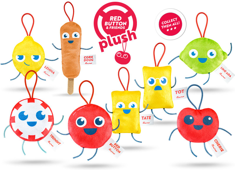 Red Button & Friends Plush