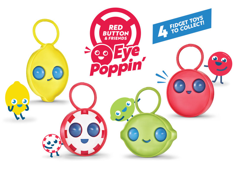 Eye Poppin' Red Button & Friends