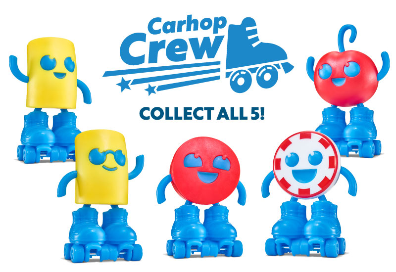 Carhop Crew toys are coming to the SONIC® Wacky Pack® Kids Meal!